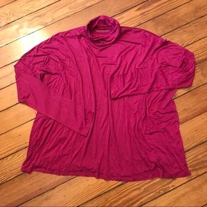 Calvin Klein || Magenta Turtleneck Top